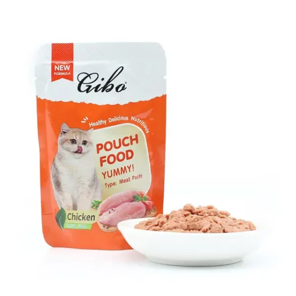 GIBO Cat Pouch Chicken 85g (Meat Paste) - Decent Pet Shop